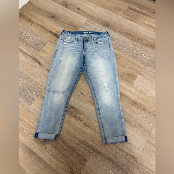 Denizen from Levi’s Boyfriend Jeans Light Wash Distressed Woman Size 9 / W29 - Picture 2 of 6